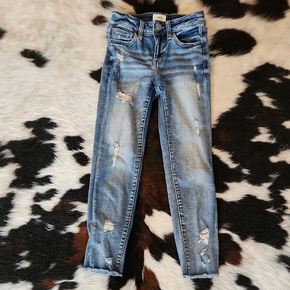Jax Light Blue Distressed Skinny Jeans